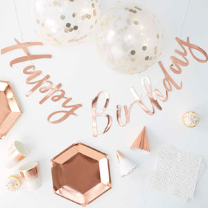 Kit anniversaire Rose Gold "Party In A Box"
