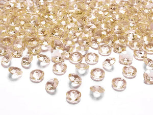 Confettis diamantés or, 12mm