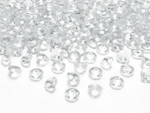 Confettis diamantés, transparent, 12mm