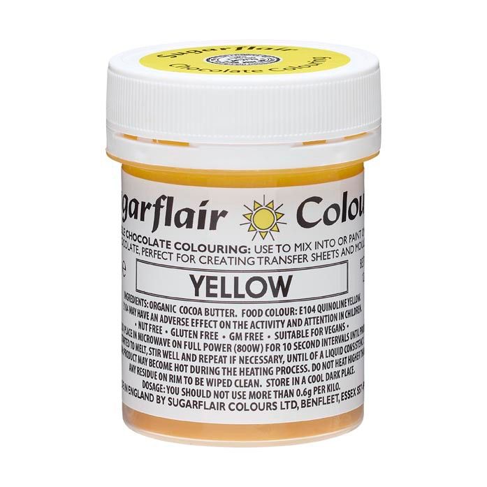 Sugarflair Colorant pour chocolat - YELLOW- 35G