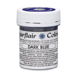 Sugarflair Colorant pour chocolat - DARK BLUE - 35G
