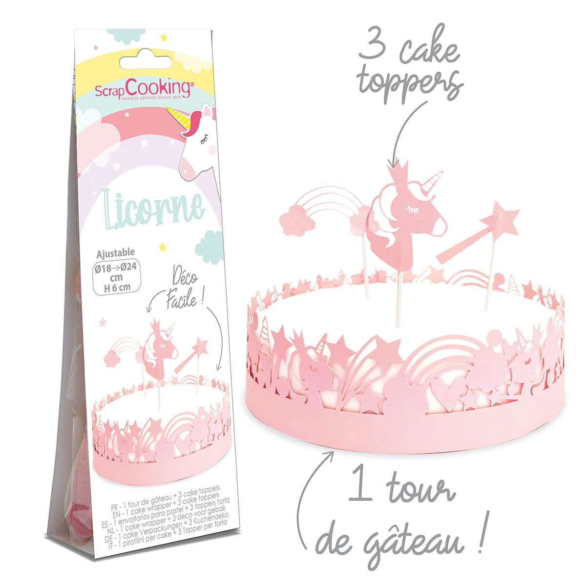 Licorne - Contour et Décoration de gâteau