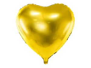Ballon Grand Coeur doré 61cm
