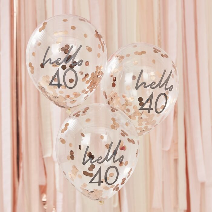 Ballons "Hello 40"